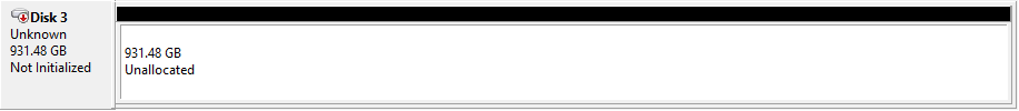 Unknown disk in Disk Management