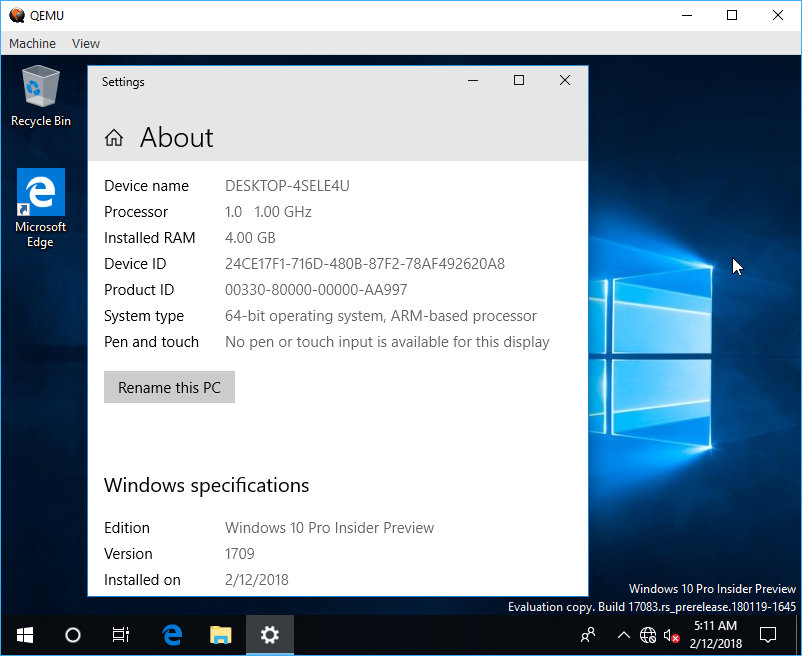 Booting Arm64 Builds Of Windows 10 In Qemu Rafael Rivera